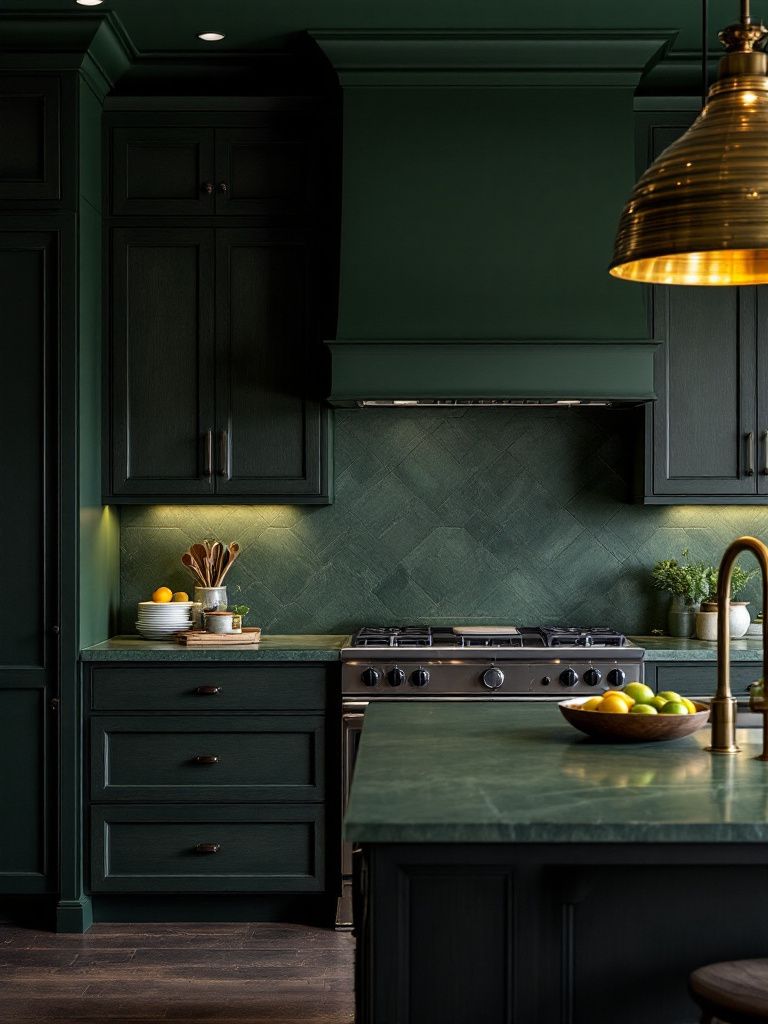 The Ultimate Guide to the Best Kitchen Paint Colors for 2025 22 Best Kitchen Paint Colors - Dark Green