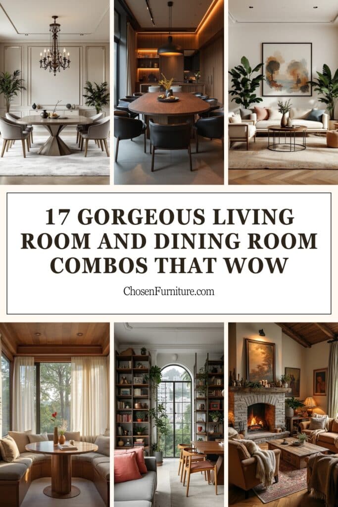 17 Gorgeous Living Room and Dining Room Combos That Wow 5 Living Room and Dining Room Combos Pin
