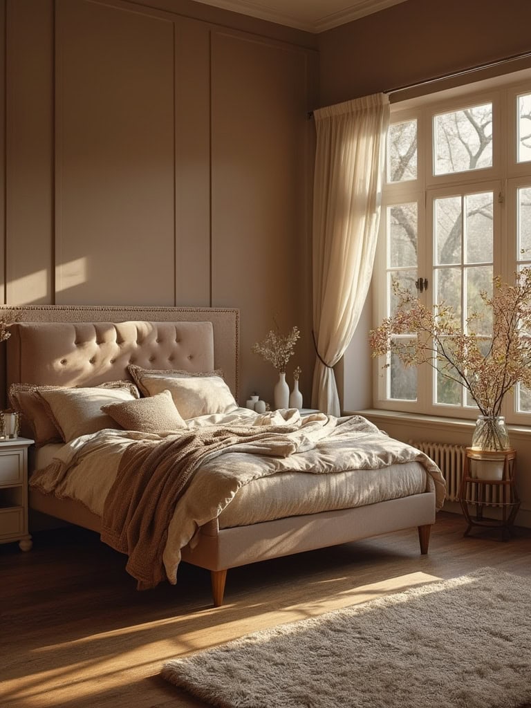 From Earthy Warmth to Bold Drama: 23 Bedroom Color Ideas to Create Your Ultimate Retreat 30 Bedroom Color Ideas - Monochromatic Shades