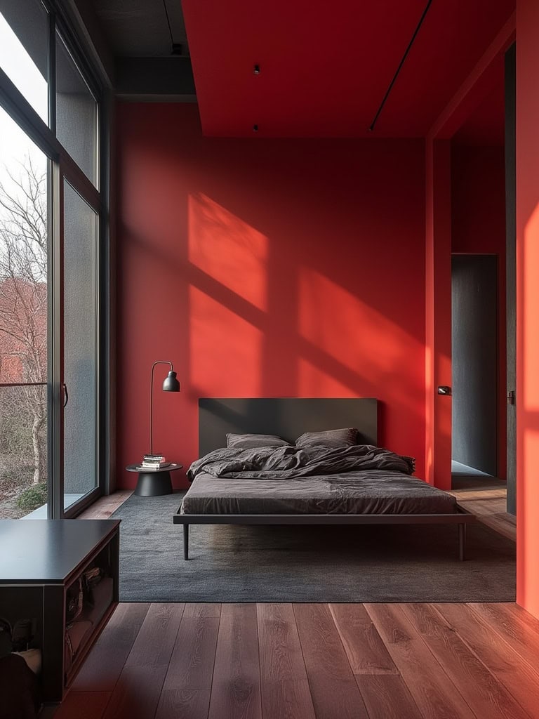 From Earthy Warmth to Bold Drama: 23 Bedroom Color Ideas to Create Your Ultimate Retreat 14 Bedroom Color Ideas - Cherry Red
