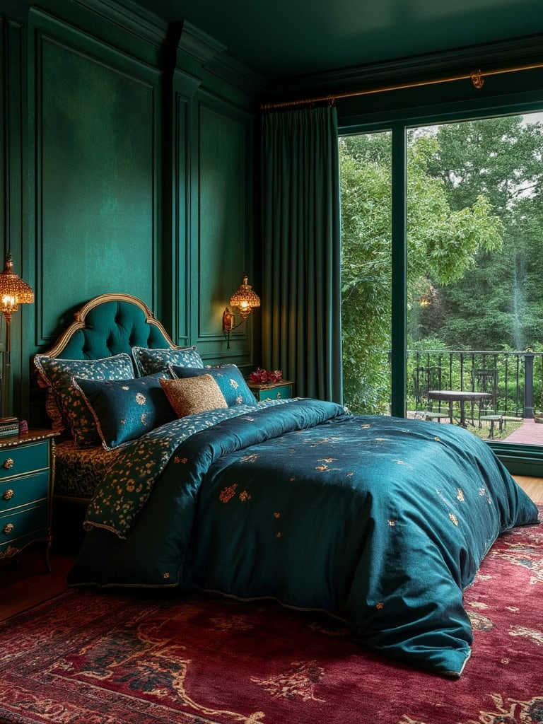 From Earthy Warmth to Bold Drama: 23 Bedroom Color Ideas to Create Your Ultimate Retreat 15 Bedroom Color Ideas - Jewel Tones