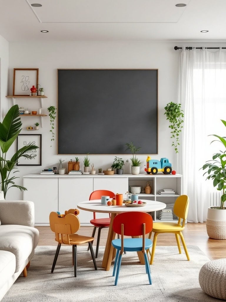 17 Gorgeous Living Room and Dining Room Combos That Wow 21 Living Room and Dining Room Combos - Kids-Friendly Design