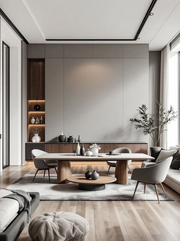 17 Gorgeous Living Room and Dining Room Combos That Wow 23 Living Room and Dining Room Combos - Contemporary Style