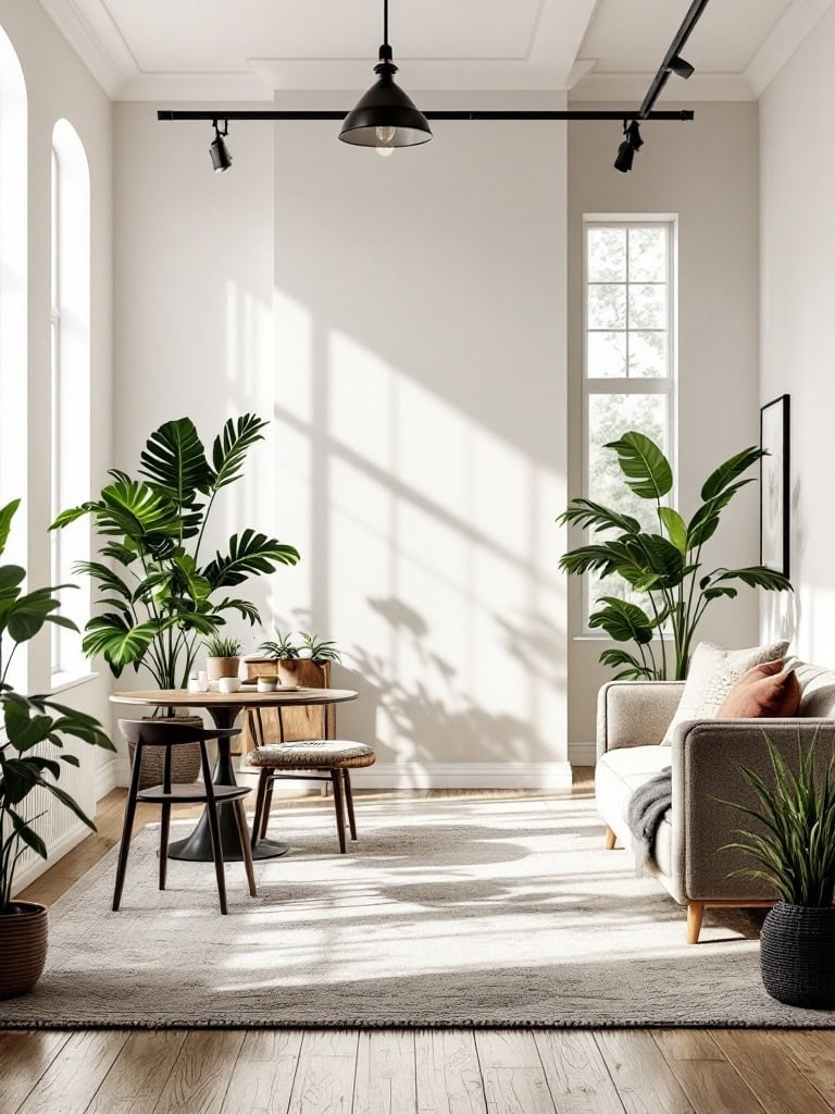 17 Gorgeous Living Room and Dining Room Combos That Wow 9 Living Room and Dining Room Combos - Large Windows