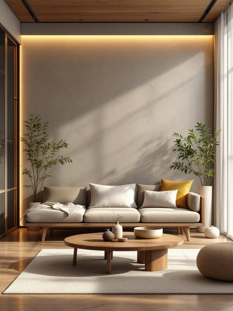 17 Gorgeous Living Room and Dining Room Combos That Wow 14 Living Room and Dining Room Combos - Zen-inspired Space