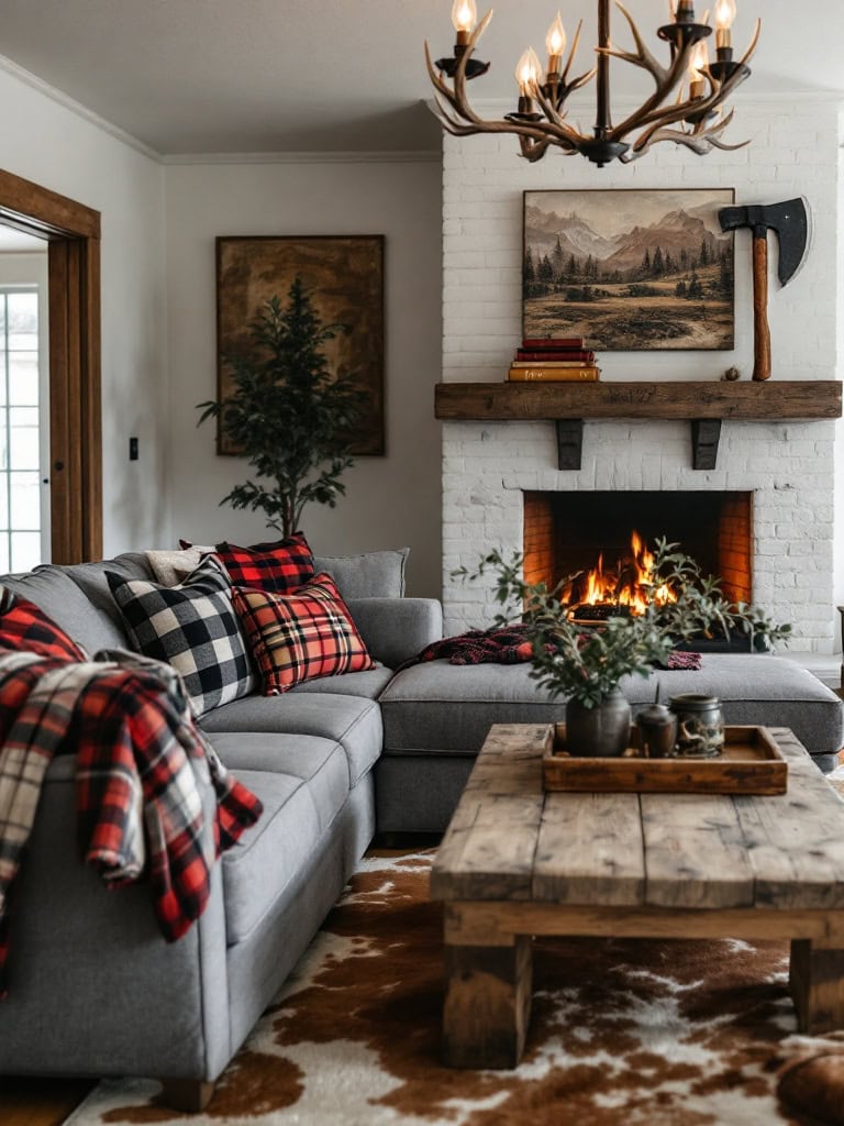 21 Living Room Ideas With Grey Sofas That Look Amazing 24 Living Room Ideas Grey Sofa - Rustic Charm