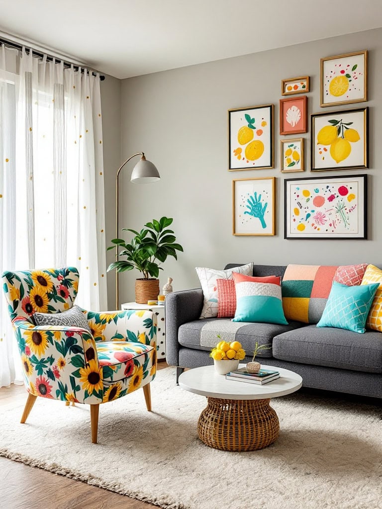 21 Living Room Ideas With Grey Sofas That Look Amazing 27 Living Room Ideas Grey Sofa - Playful Patterns