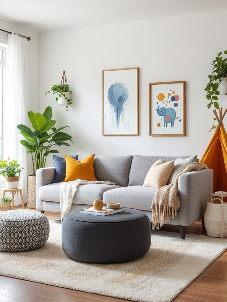 21 Living Room Ideas With Grey Sofas That Look Amazing 31 Living Room Ideas Grey Sofa - Kid-Friendly Fun