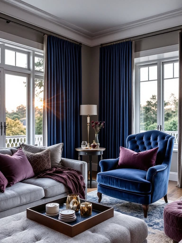 21 Living Room Ideas With Grey Sofas That Look Amazing 32 Living Room Ideas Grey Sofa - Luxe Velvet Touches