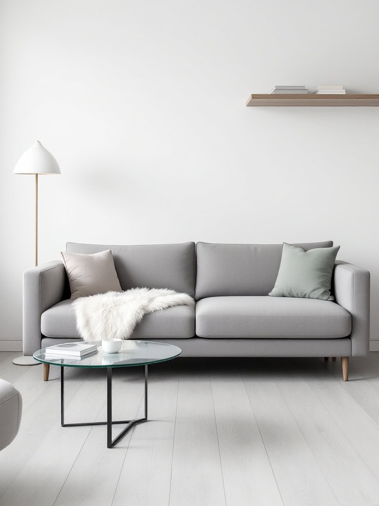 21 Living Room Ideas With Grey Sofas That Look Amazing 19 Living Room Ideas Grey Sofa - Scandinavian Simplicity