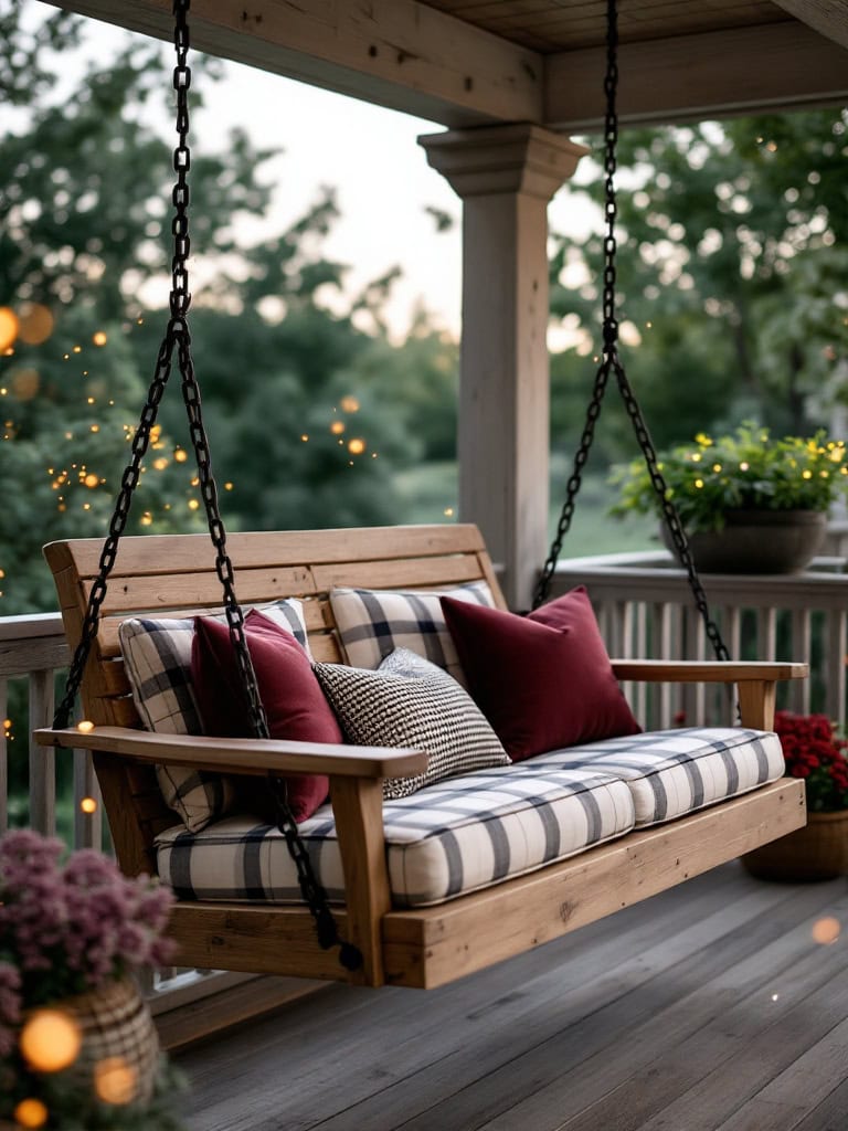 19 Amazing Modern Farmhouse Decor Ideas For a Timeless Look 38 Modern Farmhouse Decor Ideas - Modern Farmhouse Porch Swing