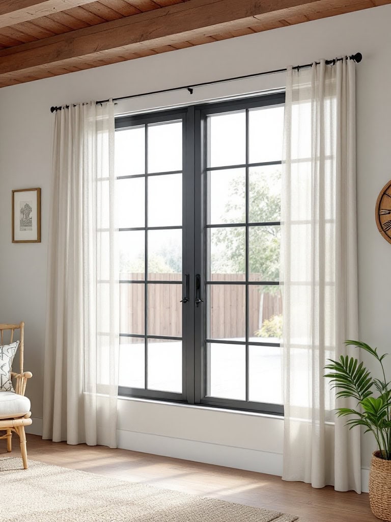 19 Amazing Modern Farmhouse Decor Ideas For a Timeless Look 16 Modern Farmhouse Decor Ideas - Oversized Dark Window Frames