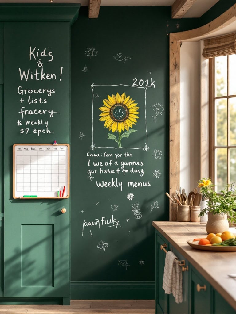 21 Country Home Kitchen Designs Ideas That Feel Like a Dream Come True 25 Country Home Kitchen Designs Ideas - Chalkboard Wall Fun