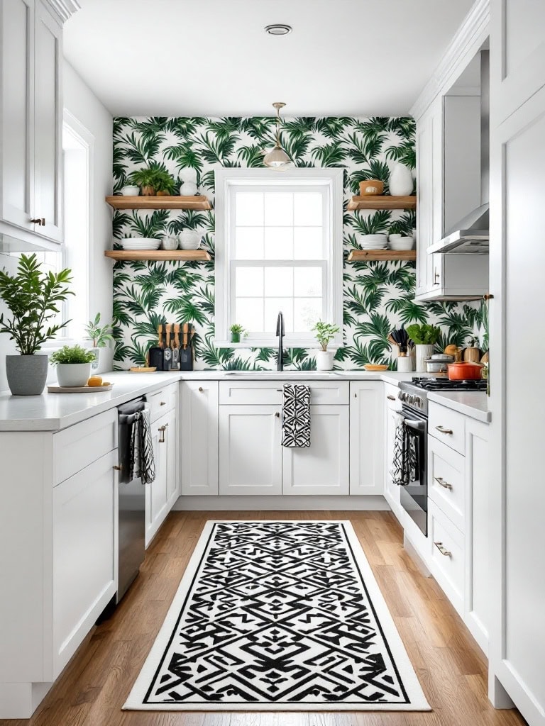 17 Genius Kitchen Decor Ideas for Small Spaces You'll Wish You Knew Sooner 25 Kitchen Decor Ideas for Small Spaces - Add a Pop of Pattern