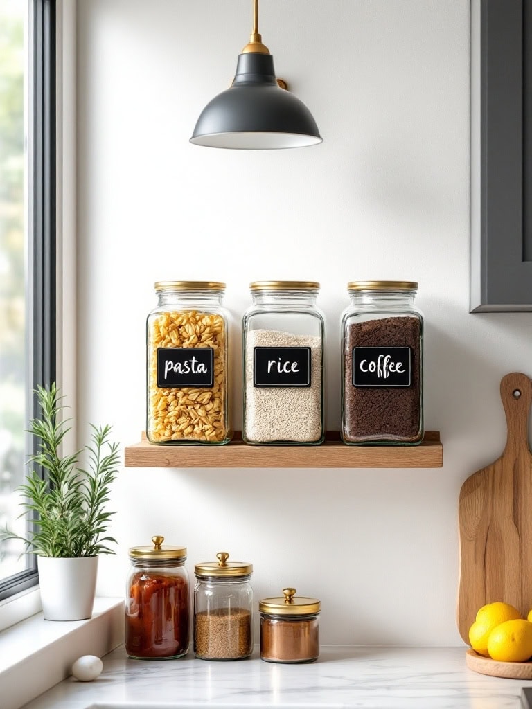 17 Genius Kitchen Decor Ideas for Small Spaces You'll Wish You Knew Sooner 27 Kitchen Decor Ideas for Small Spaces - Use Clear Containers