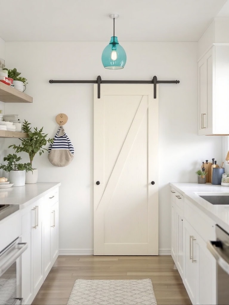 17 Genius Kitchen Decor Ideas for Small Spaces You'll Wish You Knew Sooner 28 Kitchen Decor Ideas for Small Spaces - Opt for Sliding Doors