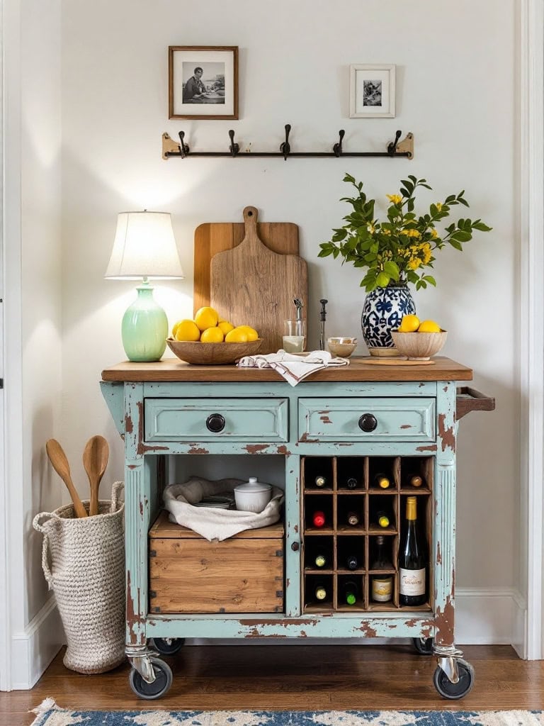 17 Genius Kitchen Decor Ideas for Small Spaces You'll Wish You Knew Sooner 30 Kitchen Decor Ideas for Small Spaces - Roll with a Cart