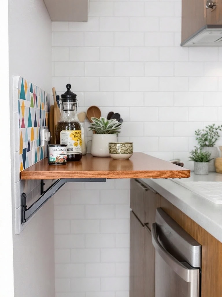 17 Genius Kitchen Decor Ideas for Small Spaces You'll Wish You Knew Sooner 19 Kitchen Decor Ideas for Small Spaces - Fold-Down Tables Are Genius