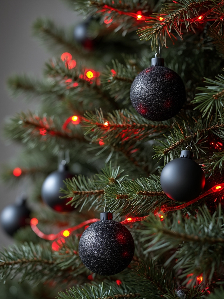 27 Christmas Tree Decor Ideas and Trends for the Winter Holiday of (2025) 31 Christmas Tree Decor Ideas and Trends Winter Holliday 2025 - Matte Black Accents