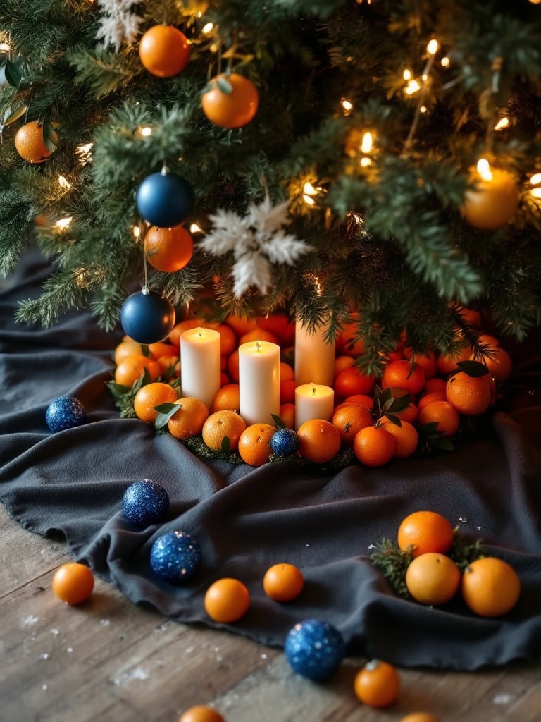 27 Christmas Tree Decor Ideas and Trends for the Winter Holiday of (2025) 39 Christmas Tree Decor Ideas and Trends Winter Holliday 2025 - Citrus Candle Ring