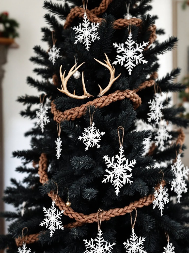 21 Stunning Color Scheme Ideas for a Dramatic Black Christmas Tree 26 Color Scheme Ideas Black Christmas Tree - Leather and Lace