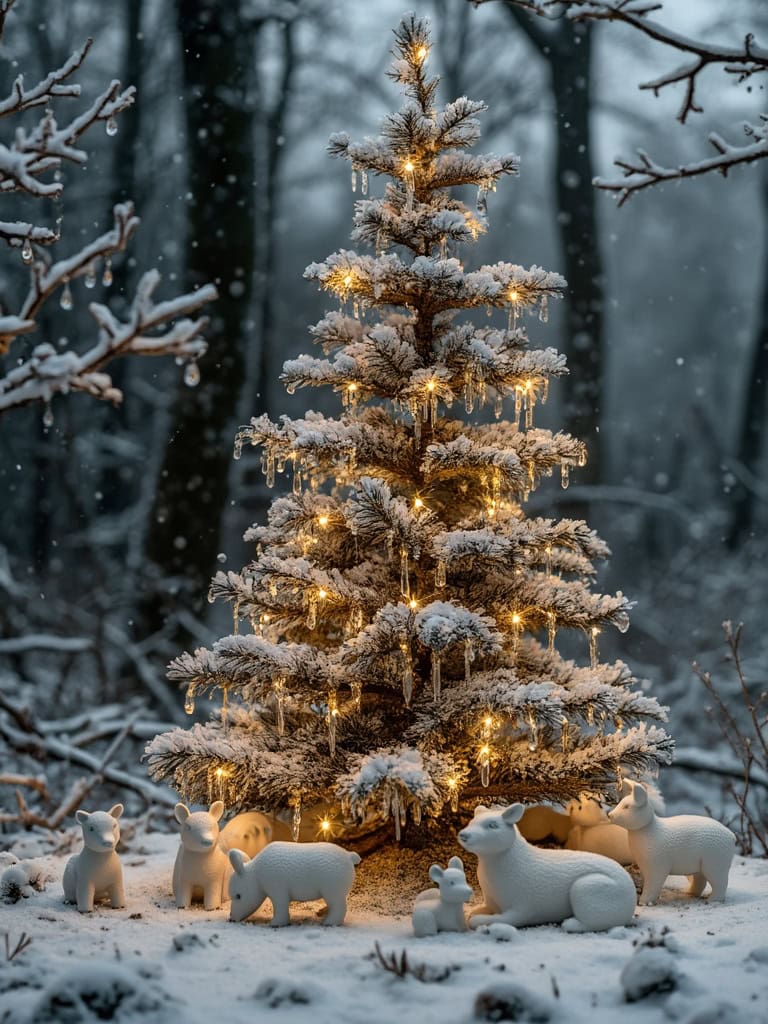 21 Stunning Color Scheme Ideas for a Dramatic Black Christmas Tree 29 Color Scheme Ideas Black Christmas Tree - Woodland White
