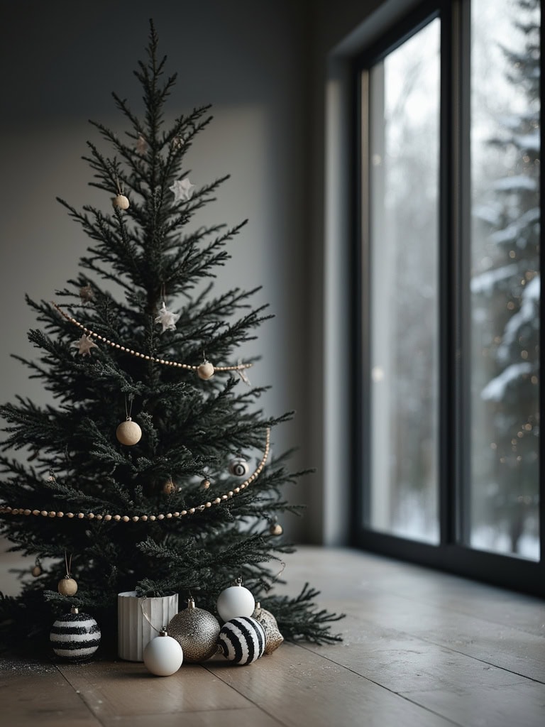 21 Stunning Color Scheme Ideas for a Dramatic Black Christmas Tree 21 Color Scheme Ideas Black Christmas Tree - Nordic Noir