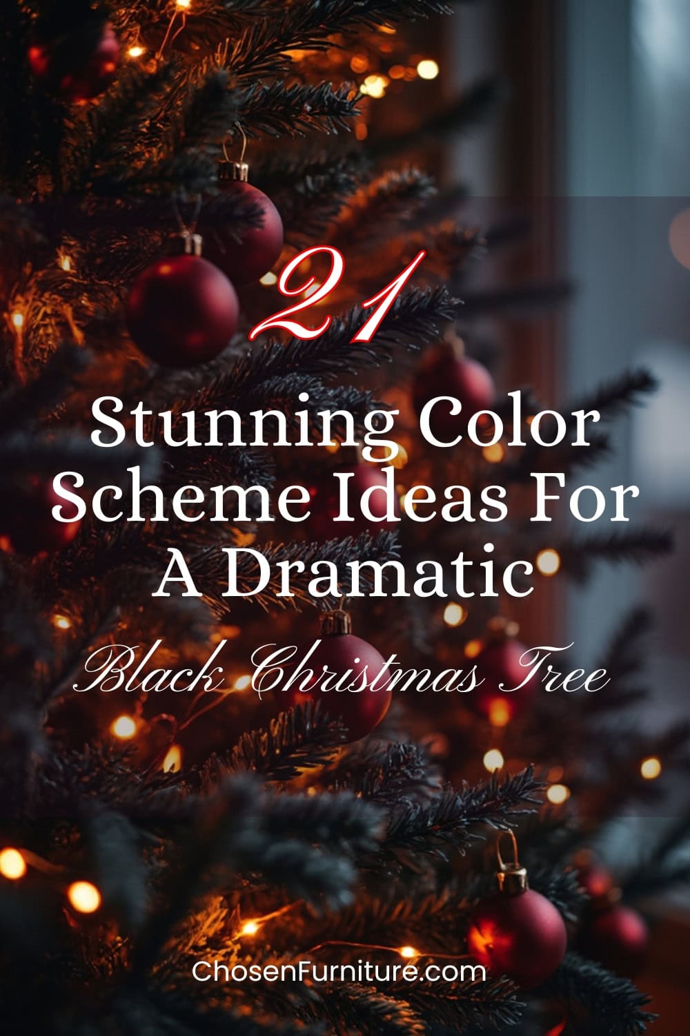 21 Stunning Color Scheme Ideas for a Dramatic Black Christmas Tree 10 21 Stunning Color Scheme Ideas for a Dramatic Black Christmas Tree Pin