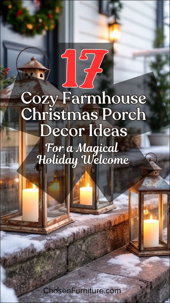 17 Cozy Farmhouse Christmas Porch Decor Ideas for a Magical Holiday Welcome 10 17 Cozy Farmhouse Christmas Porch Decor Ideas for a Magical Holiday Welcome