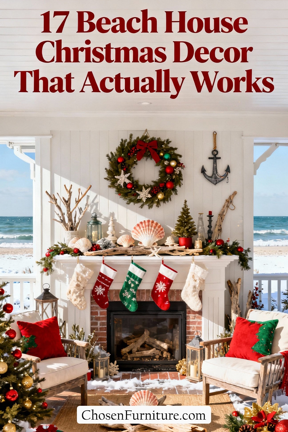 17 Beach House Christmas Decor That Actually Works (No Tinsel Required!) 11 17 Beach House Christmas Decor That Actually Works - No Tinsel Required