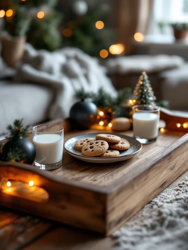 17 Easy Christmas Coffee Table Tray Decor Ideas for a Festive Living Room 30 Christmas Coffee Table Tray Decor Ideas - The Night Before Reset