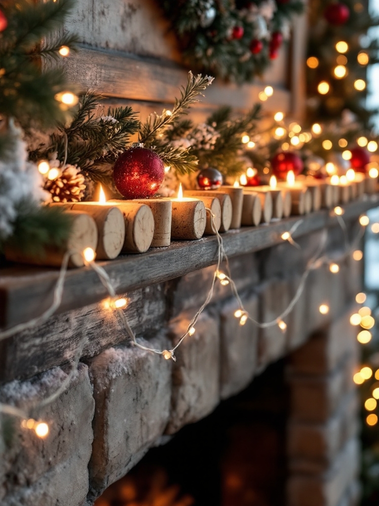 19 Magical Christmas Fireplace Decor Ideas to Make Your Home Glow 28 Christmas Fireplace Decor Ideas - Finally, a Use for That Giant Wine Bag