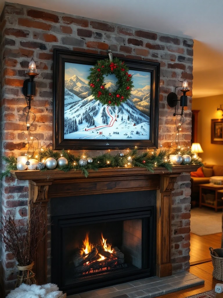 19 Magical Christmas Fireplace Decor Ideas to Make Your Home Glow 21 Christmas Fireplace Decor Ideas - The Two-Second Swap That Hides the Black Rectangle