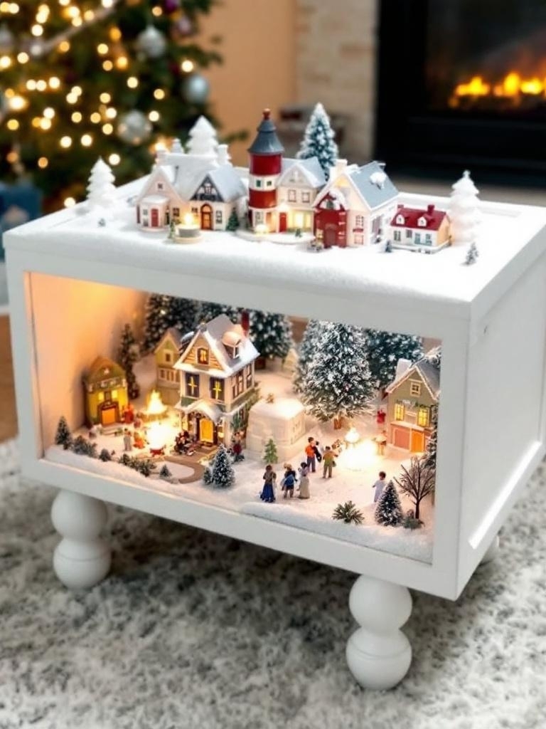 15 Whimsical Christmas Village Decor Ideas for Family Festivities 17 Christmas Village Decor Ideas - Coffee Table Conversion