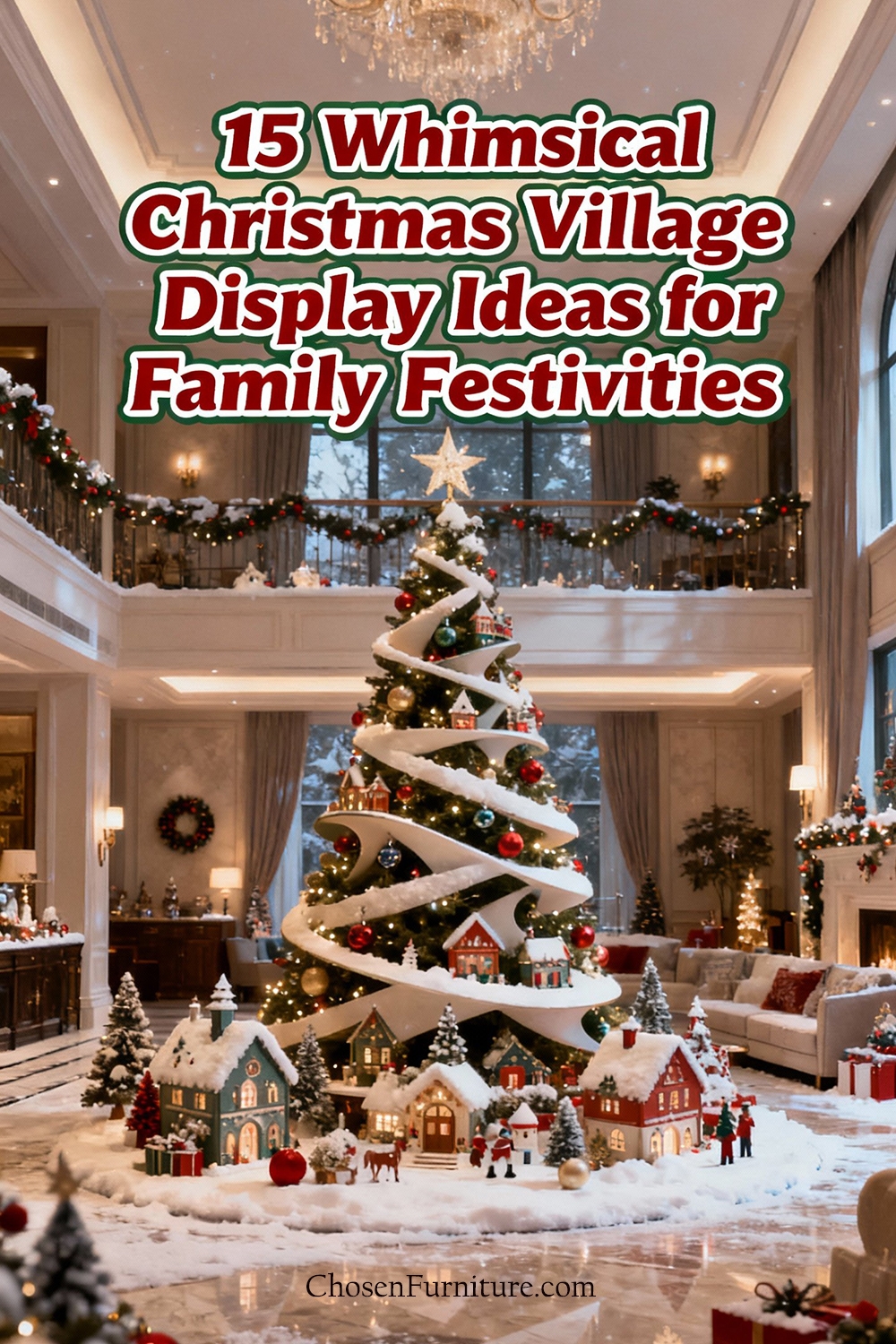 15 Whimsical Christmas Village Decor Ideas for Family Festivities 10 15 Whimsical Christmas Village Decor Ideas for Family Festivities