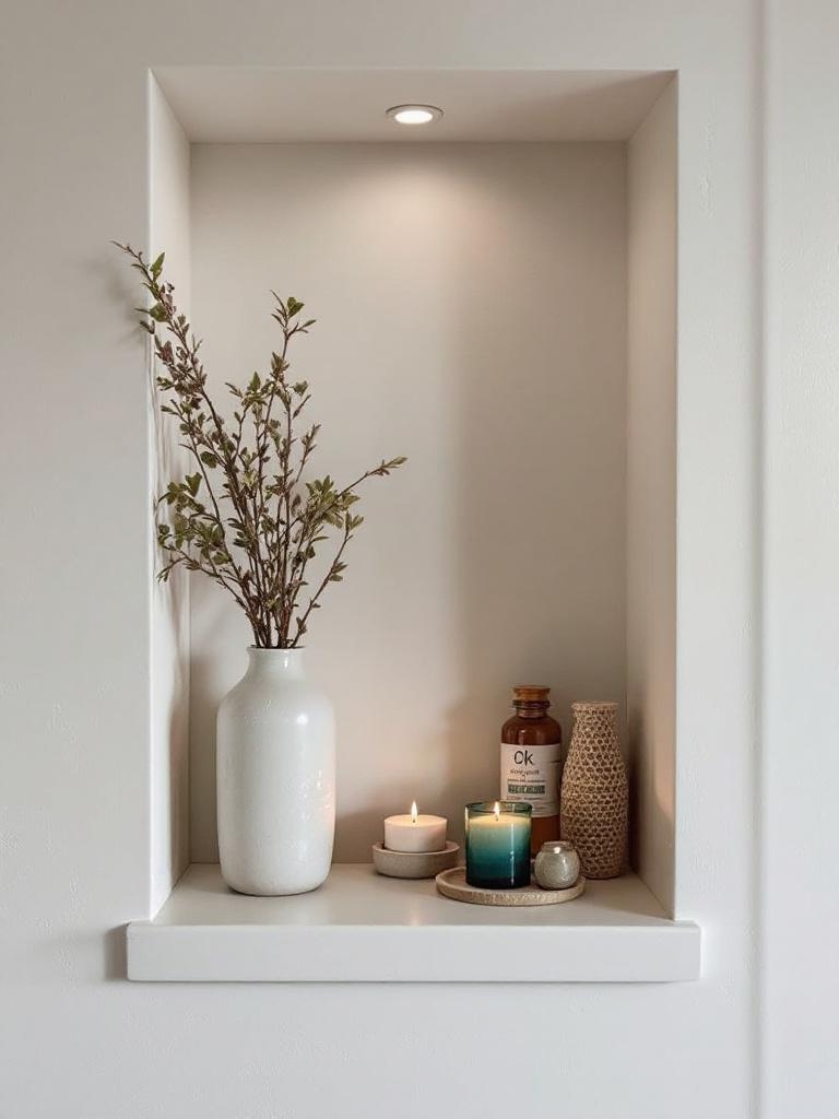 17 Winter Breakfast Nook Decor Ideas to Brighten the Darkest Mornings 26 Scented Candle Built-In Niche