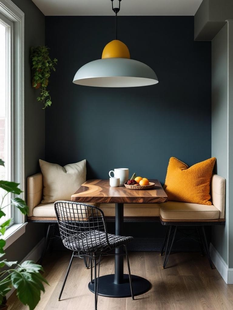 17 Winter Breakfast Nook Decor Ideas to Brighten the Darkest Mornings 28 Live Edge Table, Tiny Footprint