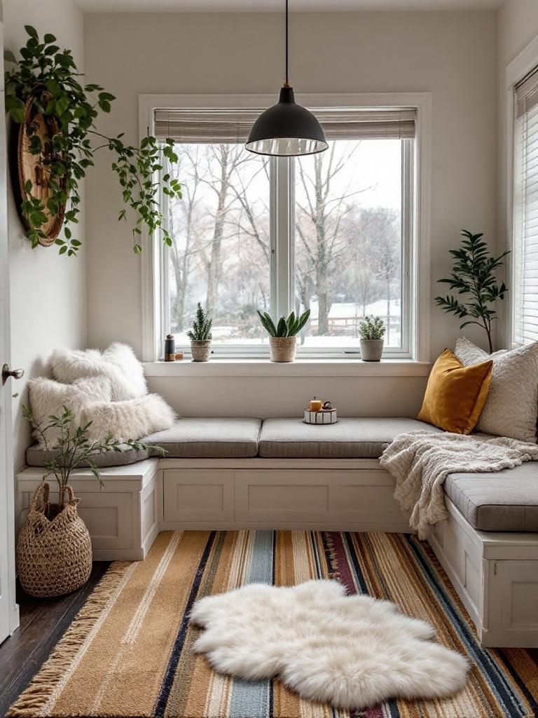 17 Winter Breakfast Nook Decor Ideas to Brighten the Darkest Mornings 20 Layered Rugs for Foot Fortress