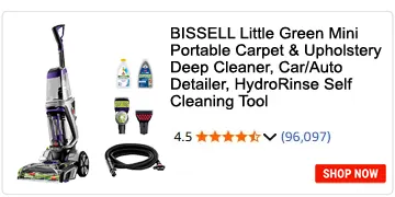 Cleaning Shortcuts That Actually Work Better Than the Hard Way 14 BISSELL Little Green Mini Portable Carpet and Upholstery Deep Cleaner, Car/Auto Detailer with HydroRinse Self-Cleaning Tool