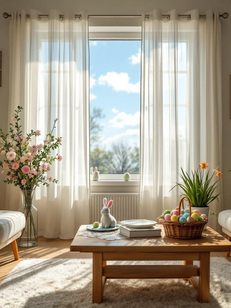 15 Easter Living Room Decor Ideas That Look Stylish, Not Overdone 29 Easter Living Room Decor Ideas - Just Open the Damn Curtains
