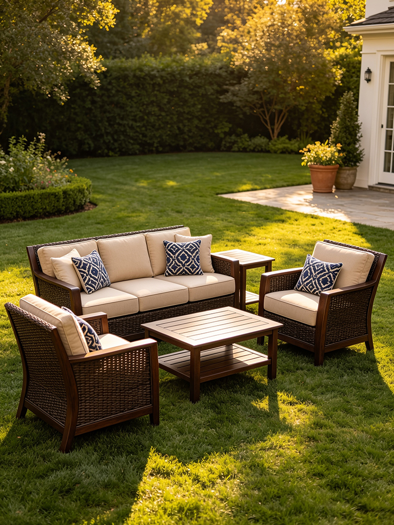 Luxury Outdoor Living Space: How to Achieve a High-End Look Without Overspending 9 luxury outdoor space invest in the textiles, not the frames