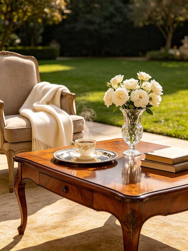 11 Patio Coffee Table Decor Ideas That Survive the Elements 16 Add an Outdoor-Safe Throw Blanket to a Nearby Chair