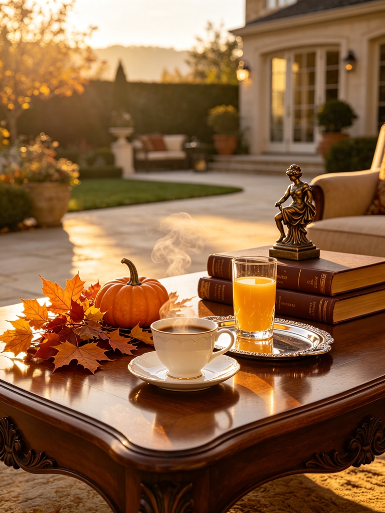 11 Patio Coffee Table Decor Ideas That Survive the Elements 17 Create a Seasonal Vignette That Changes Every Few Months