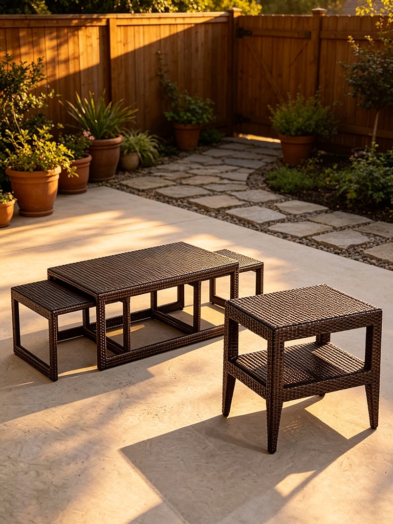 9 Stylish Waterproof Outdoor Coffee Tables for Every Budget ($39-$699) 12 Palermo Tables in Bronze Wicker