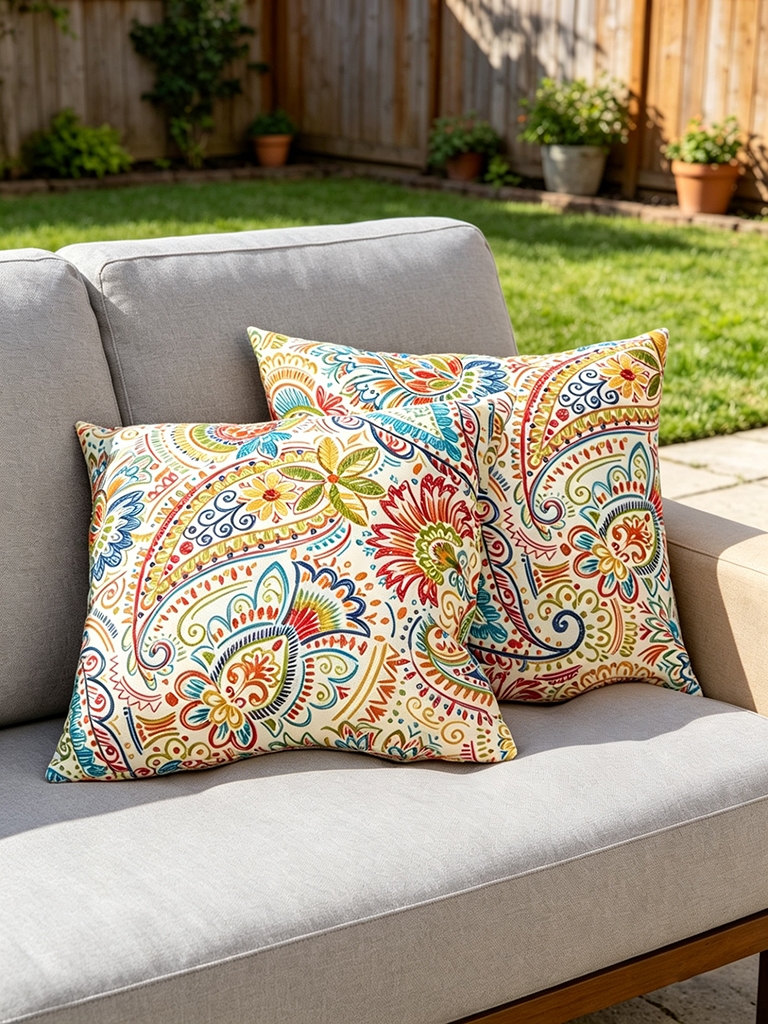 12 Modern Farmhouse Patio Furniture Ideas for a Cozy Outdoor Escape 12 wayfair outdoor pillows