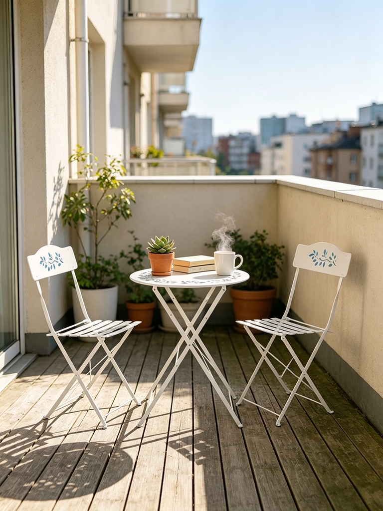11 Small Apartment Balcony Furniture Ideas to Maximize Space 7 Bistro Sets: The Classic That Earns Its Place Every Time