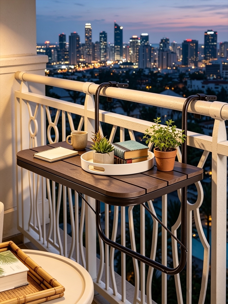 8 Best Outdoor Furniture Picks for Renters That Move with You 8 Clamp-on balcony table furniture