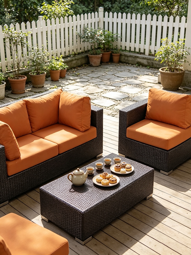 11 Best Patio Furniture Sets With Hidden Ottoman Storage for Small Spaces 13 Modway Convene Wicker Rattan Outdoor Patio Furniture Set