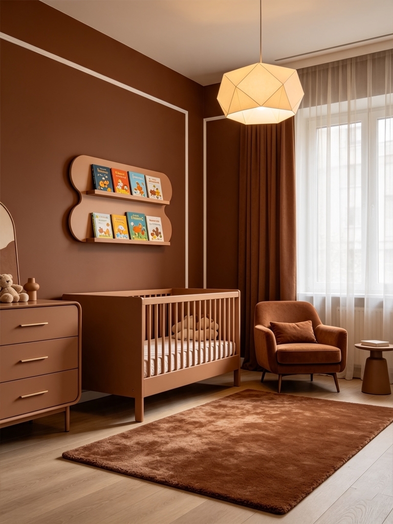 7 Best Nursery Color Palette for a Calm, Sleep-Friendly Baby Room (2026) 9 Best Nursery Color Palettes - Cocoa Brown