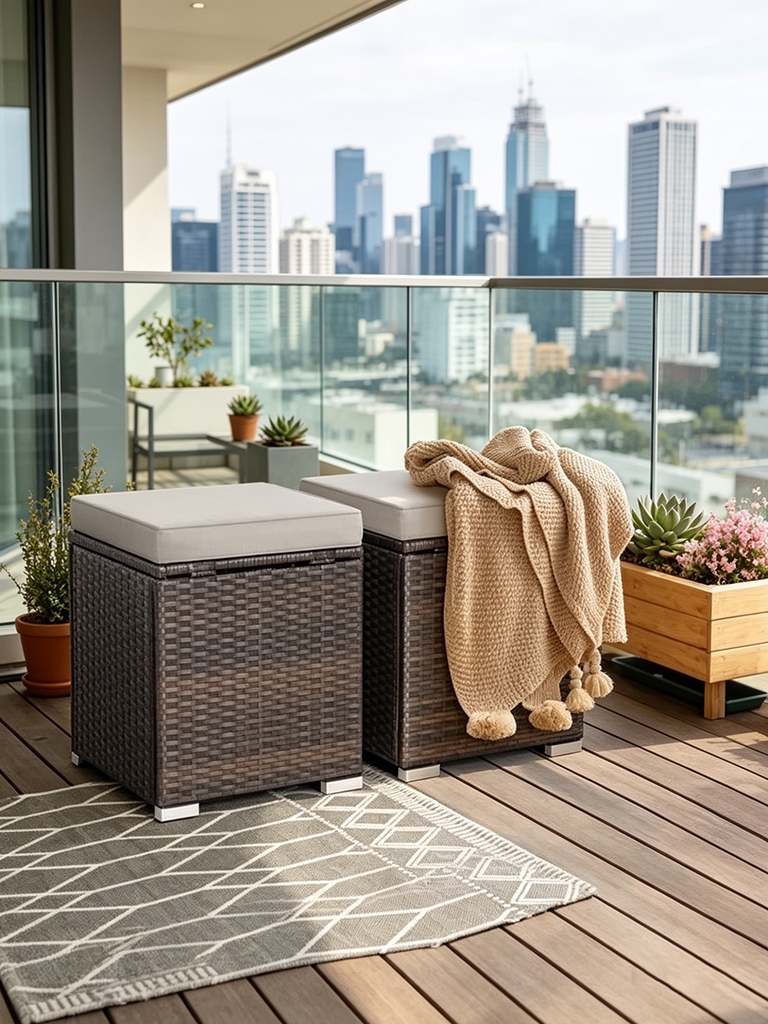 11 Small Apartment Balcony Furniture Ideas to Maximize Space 12 The Pieces That Do Double Duty And Earn Every Inch